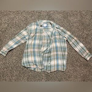 Plaid Button-Up Shirt